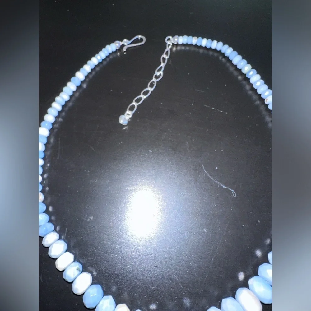 Blue Opal beaded Necklace by Jay King - Picture 6 of 10
